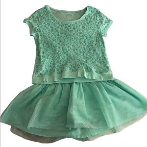Justice Green Outfit Set Size 18